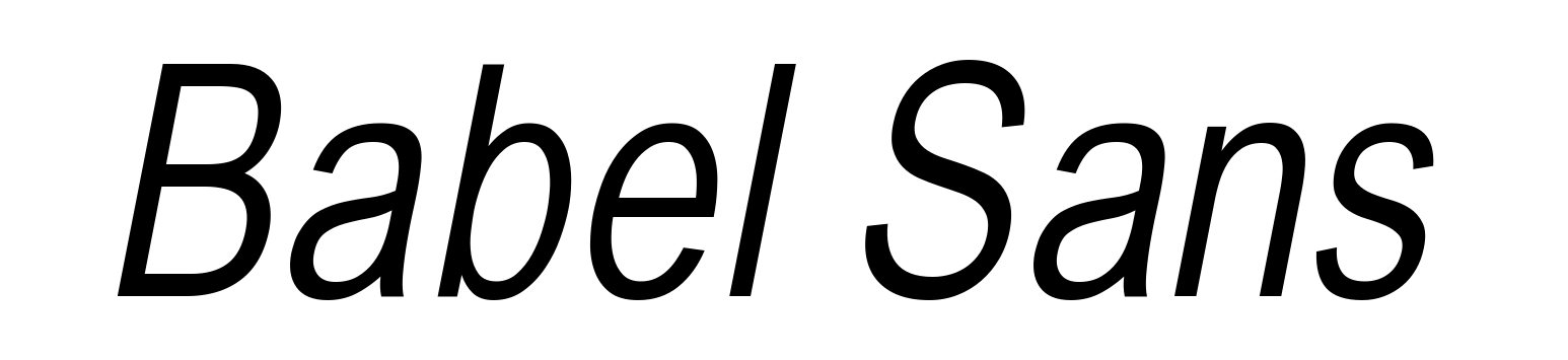 Babel Sans